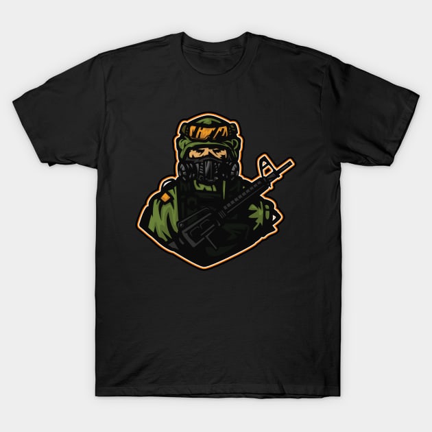 Spec Ops Soldier Mascot T-Shirt by ComPix